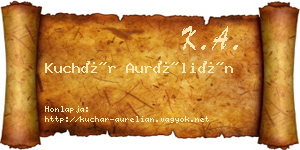 Kuchár Aurélián névjegykártya